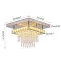 Modern Square Raindrop Ceiling Chandelier GreeLustr