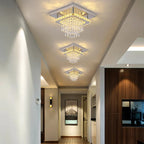 Modern Square Raindrop Ceiling Chandelier GreeLustr