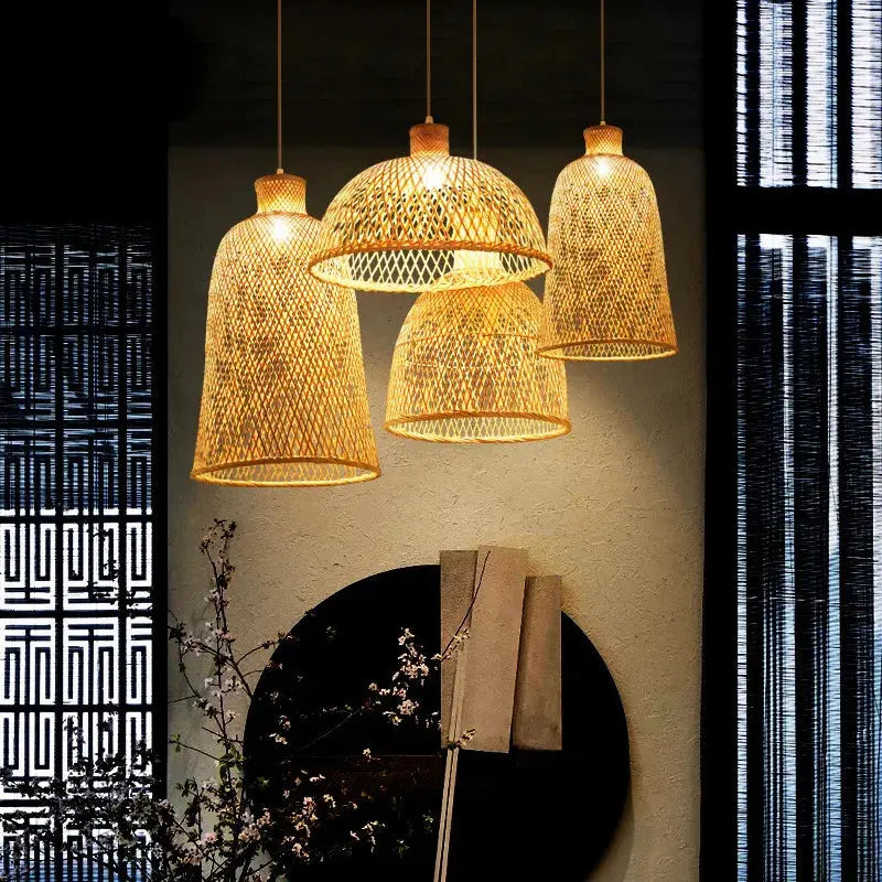 Art Living Room Tea Room Bamboo Pendant Lights ChandeliersLife®