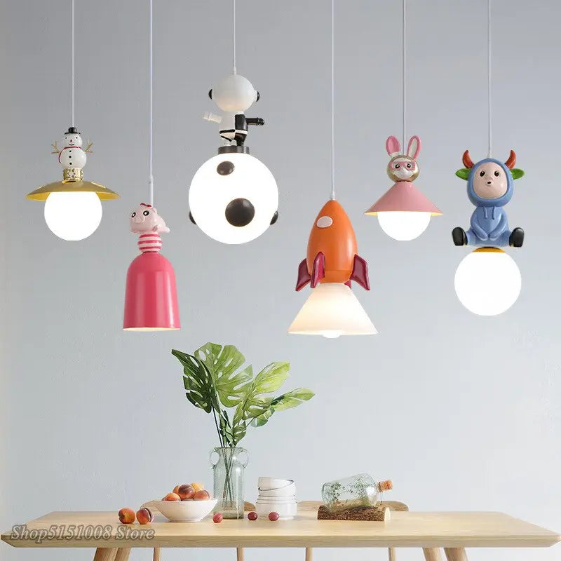 Nordic Kids Room Toys Figurine Pendant Lights ChandeliersLife®
