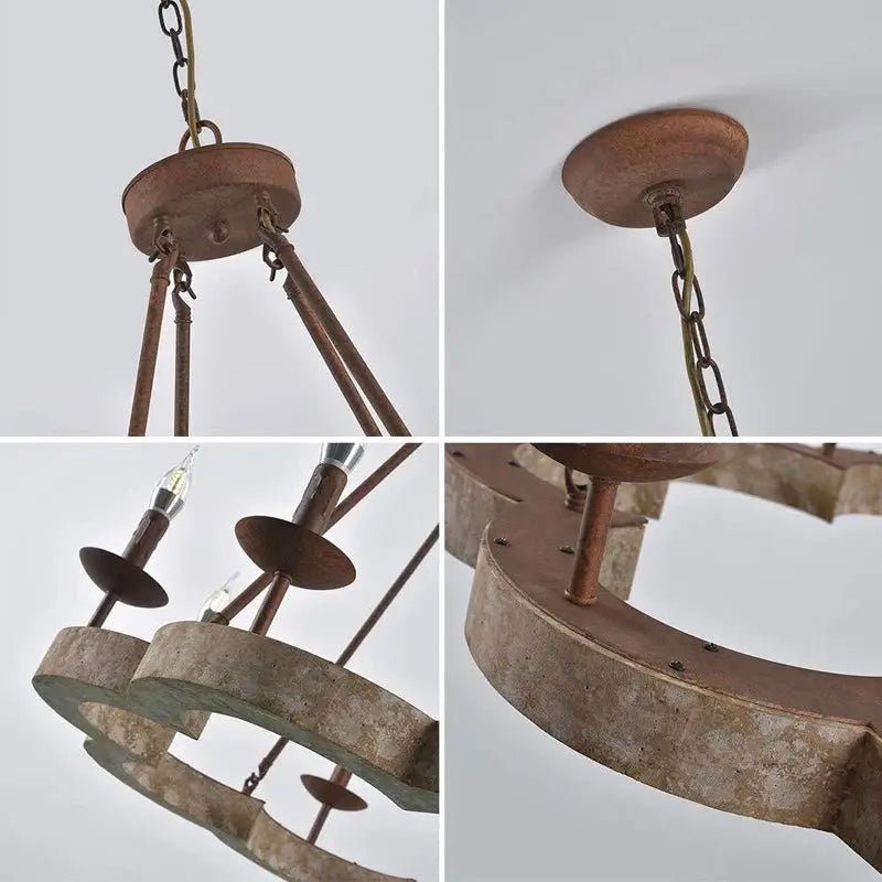 American Countryside Solid Wood Chandelier