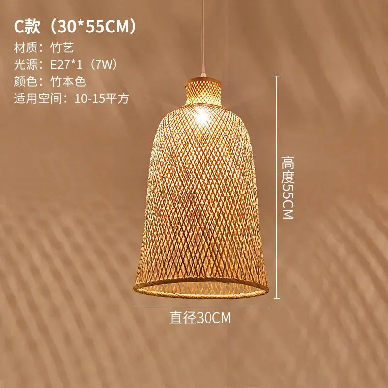 Art Living Room Tea Room Bamboo Pendant Lights ChandeliersLife®
