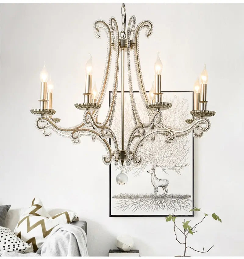 French Cast Metal Chandelier ChandeliersLife®