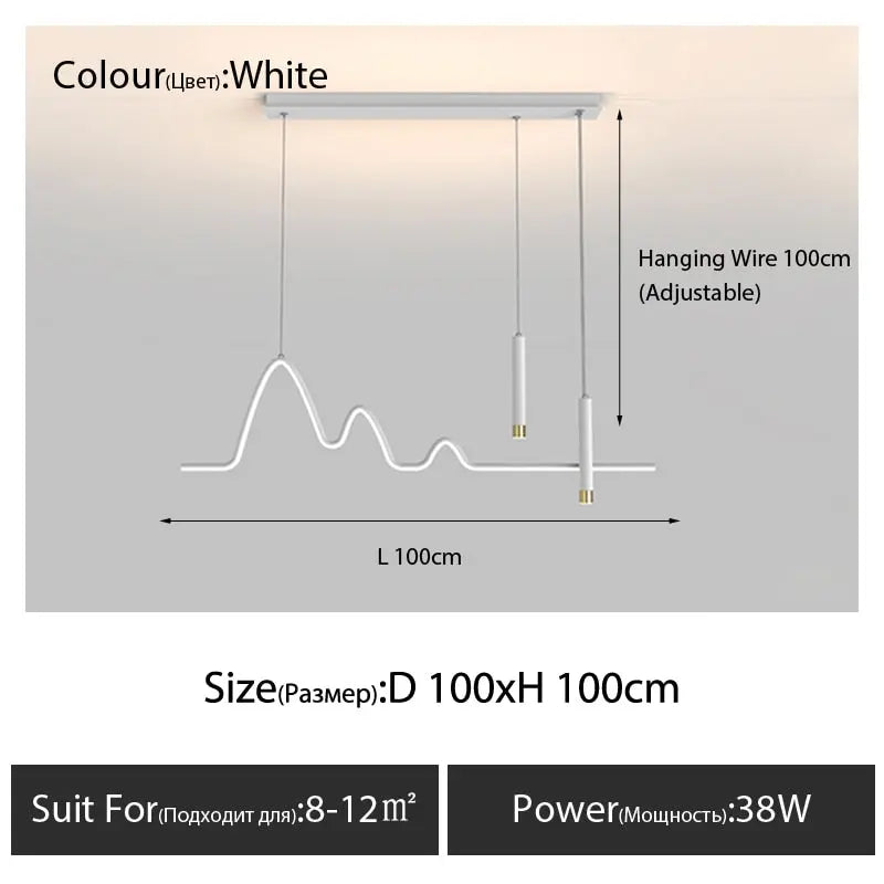 2023 New Nordic Minimalist Strip ChandeliersLife®