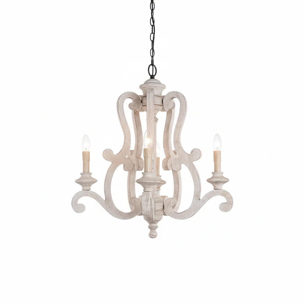 Farmhouse Wooden Chandelier For children's Room Bedroom Suspension Light Antique Hanging Lamp American Retro Loft Ceiling lamp ChandeliersLife®