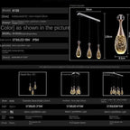 Modern Art Led Crystal Pendant Chandelier ChandeliersLife®