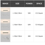 2023 New Nordic Minimalist Strip ChandeliersLife®