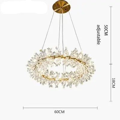 New Luxury Crystal Flower Chandelier ChandeliersLife®