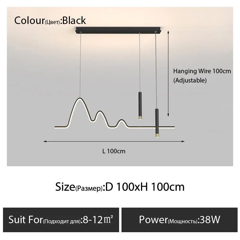 2023 New Nordic Minimalist Strip ChandeliersLife®