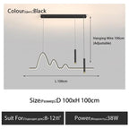 2023 New Nordic Minimalist Strip ChandeliersLife®