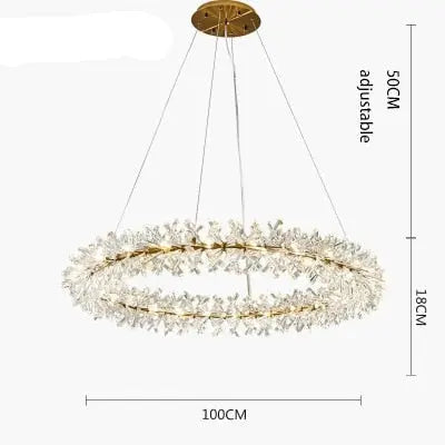 New Luxury Crystal Flower Chandelier ChandeliersLife®