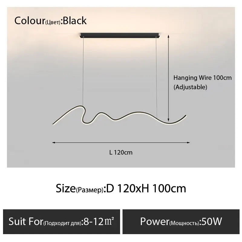 2023 New Nordic Minimalist Strip ChandeliersLife®