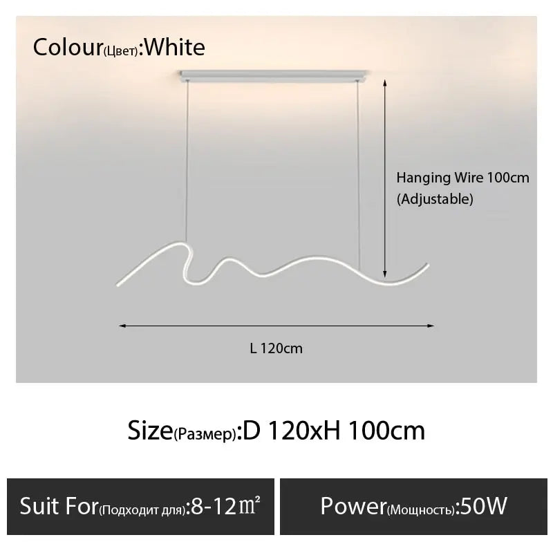 2023 New Nordic Minimalist Strip ChandeliersLife®