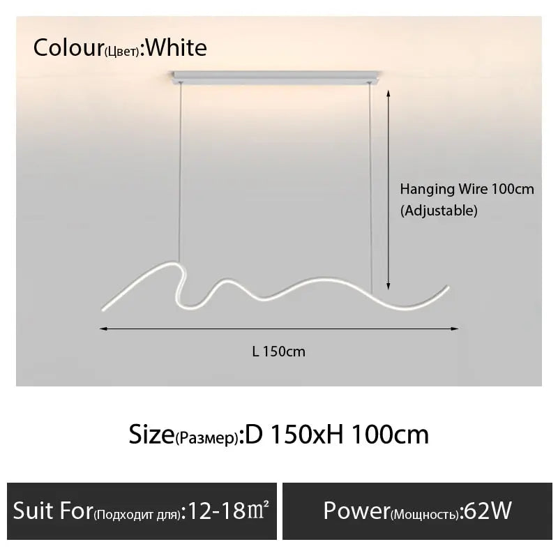 2023 New Nordic Minimalist Strip ChandeliersLife®