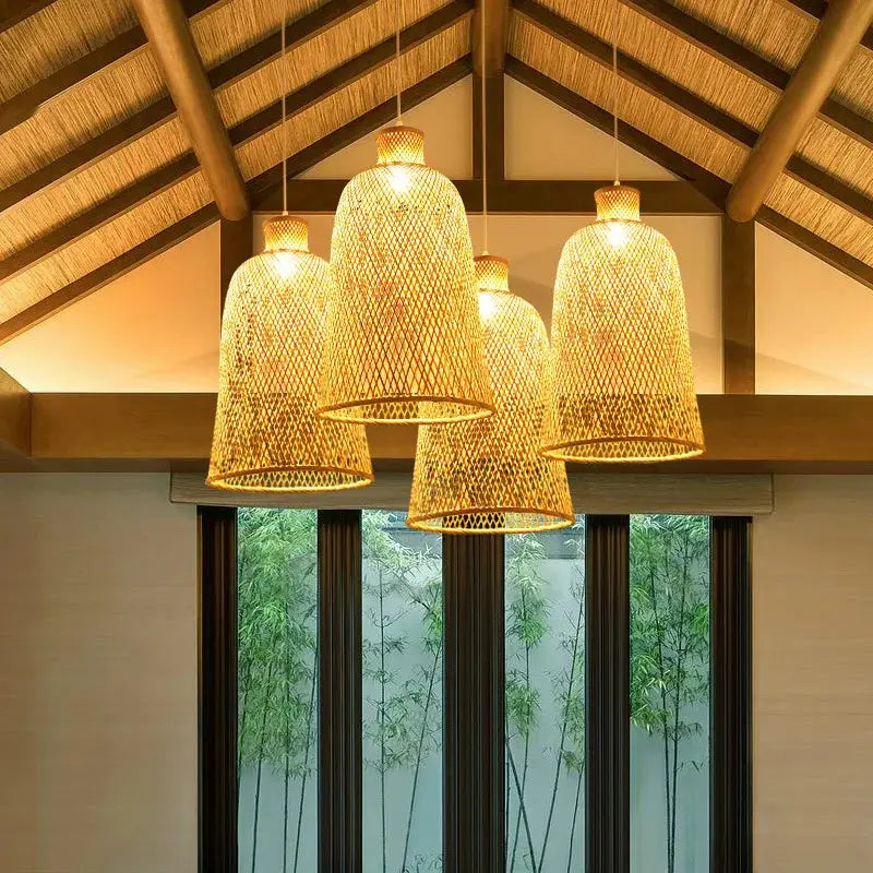 Art Living Room Tea Room Bamboo Pendant Lights ChandeliersLife®