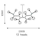 Modern Glass Designer Hanging Chandelier Nordic