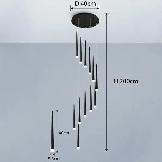 Long Stair Chandelier ChandeliersLife®