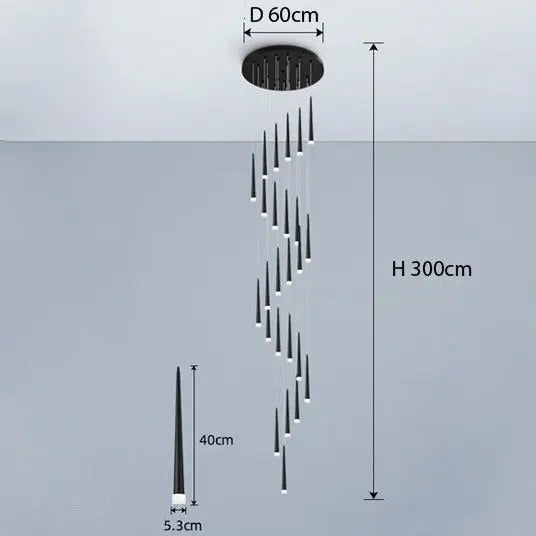 Long Stair Chandelier ChandeliersLife®