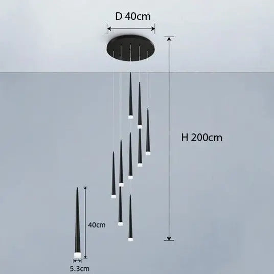 Long Stair Chandelier ChandeliersLife®