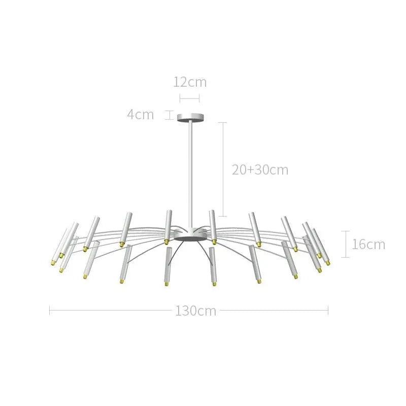 Bent and Adjustable Led Chandelier ChandeliersLife®